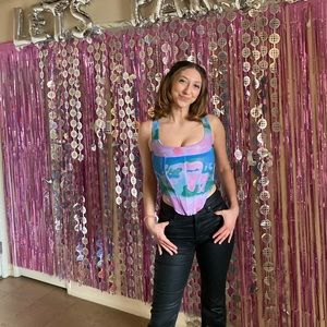 Miaou Corset Multicolored Corset Top
